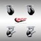 Service Caster 4 Inch SS Glass Filled Nylon Swivel Caster Set with Roller Bearings 2 Brakes SCC SCC-SS30S420-GFNR-2-TLB-2 - alternate 4